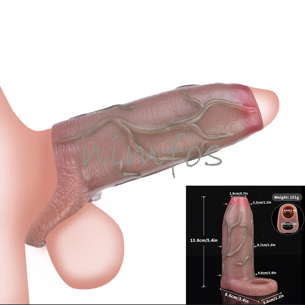 Mini Dragon Premium Silicone Reusable Condom (6 Inch)