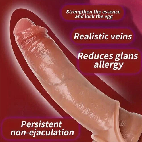 Premium Silicone Reusable Condom & Extender Sleeve