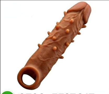 Premium Spiked Silicone Reusable Condom (6 Inch)