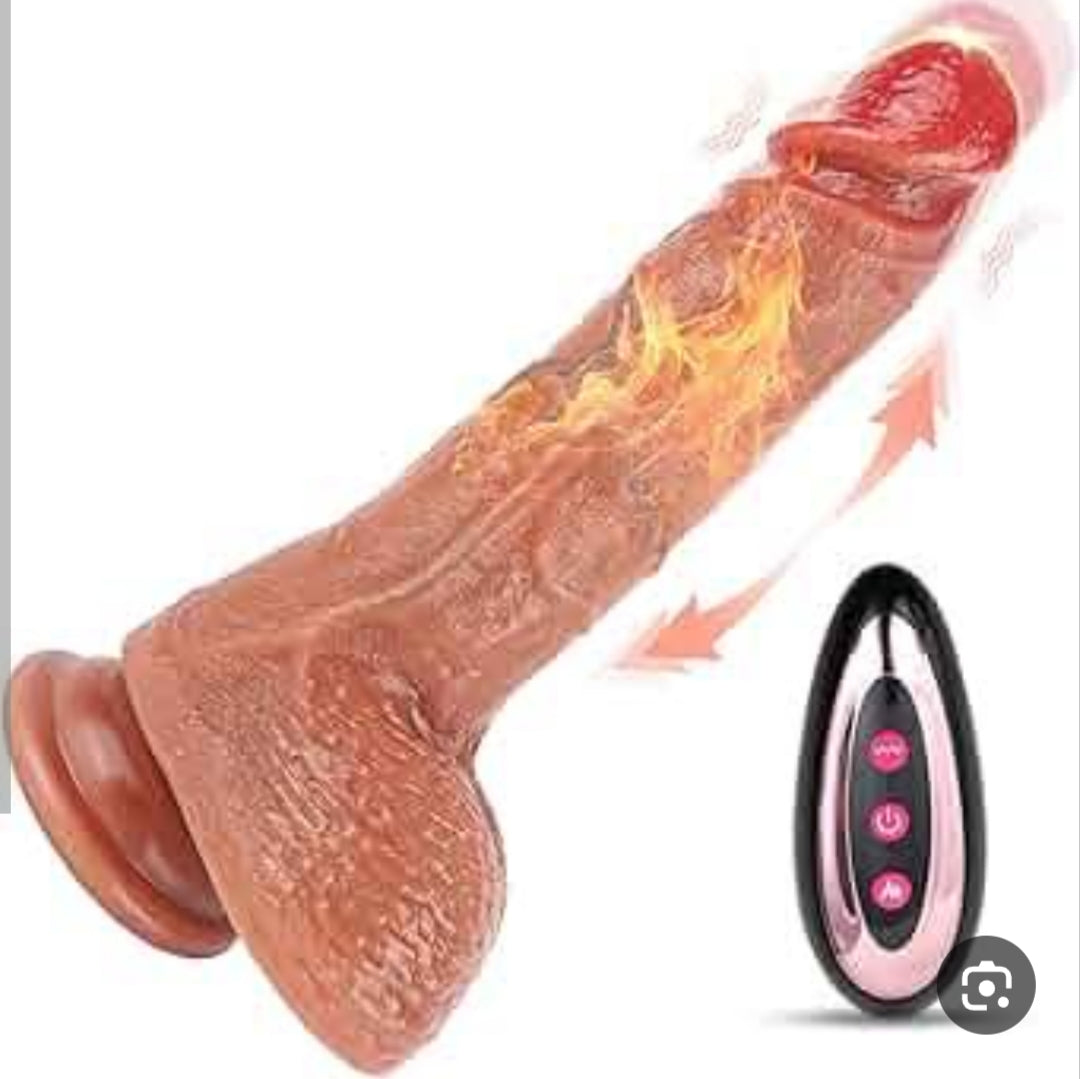 Ultra-Realistic Heated & Rotating Automatic Dildo with Wireless Remote & Suction Base
