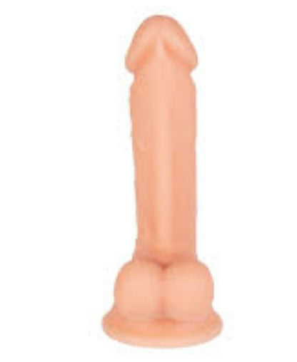 Ultra Realistic Flesh Dildo Veiny Penis Suction Cup Silicone - White Man's Cock