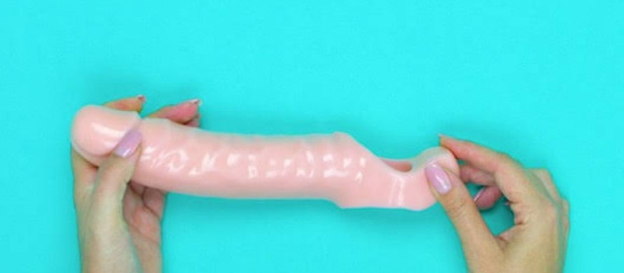 Ultra-Soft Reusable Silicone Extension Sleeve with Texture / Reusable Textured Silicone Enhancer Sleeve for Men