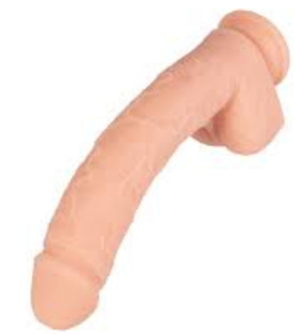 Ultra Realistic Flesh Dildo Veiny Penis Suction Cup Silicone - White Man's Cock