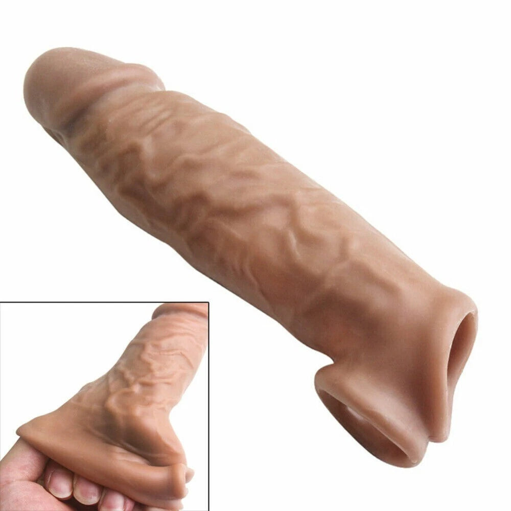 Premium Dragon Realistic Silicone Reusable Condom (8 Inch)