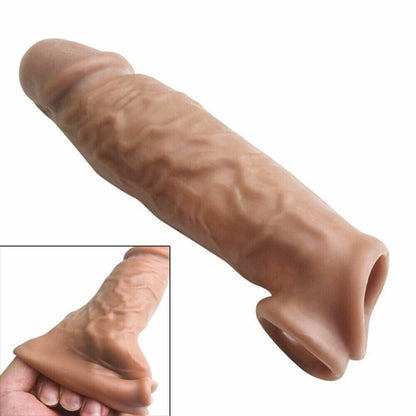 Premium Dragon Realistic Silicone Reusable Condom (8 Inch)