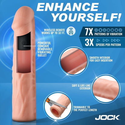 Realistic Silicone Vibrating Strap-On Performance Device for Men