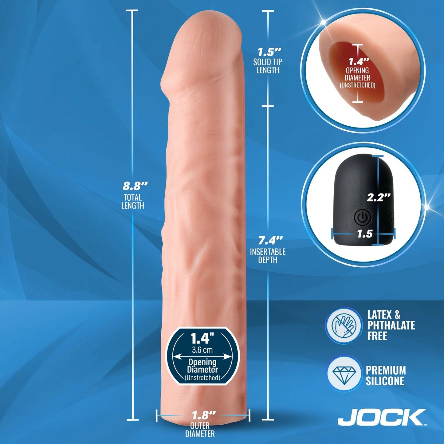 Realistic Silicone Vibrating Strap-On Performance Device for Men