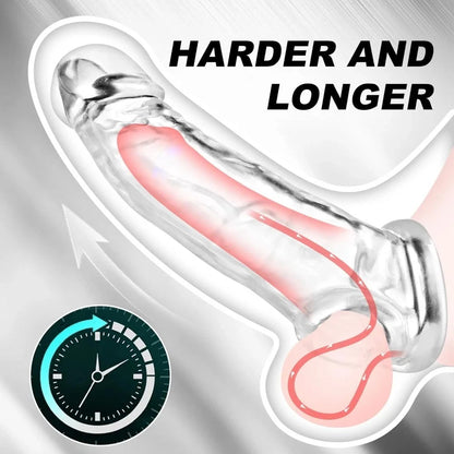 Premium Crystal Clear Silicone Reusable Condom (5-6 Inch)