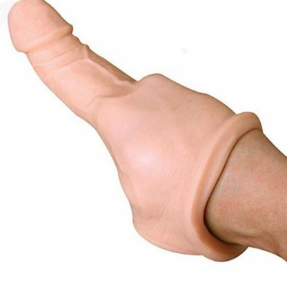 Male Penis-Girth-Enlarger-Enhancer-Penis-Extension-Extender-Sheath-Sleeve New 7-8"