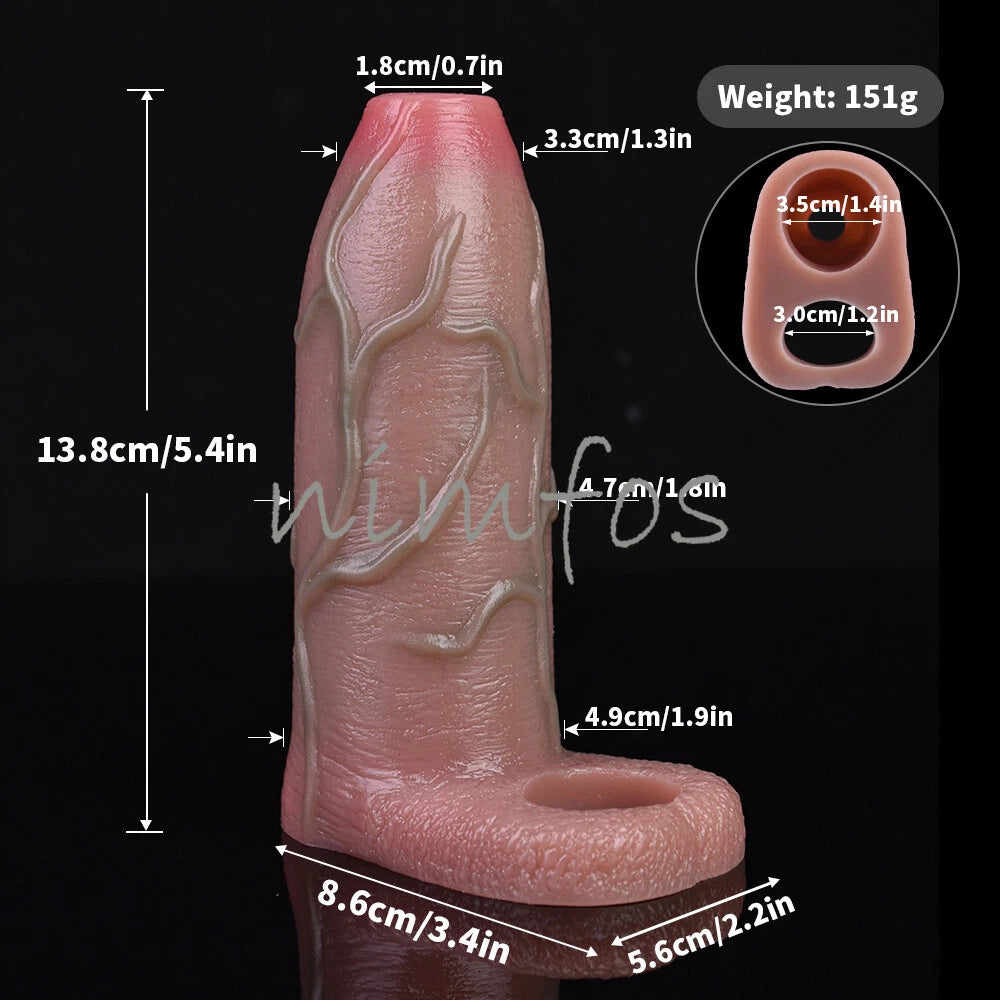 Mini Dragon Premium Silicone Reusable Condom (6 Inch)