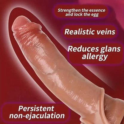 Premium Silicone Reusable Condom & Extender Sleeve