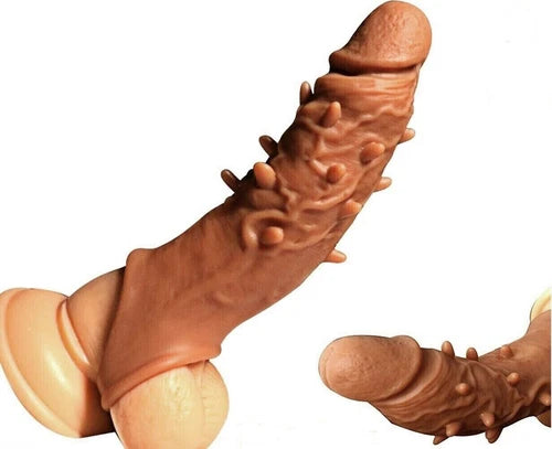 Premium Spiked Silicone Reusable Condom (6 Inch)