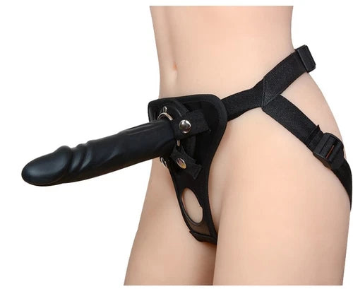 Premium 8-Inch Realistic Silicone Strap-On Dildo with Adjustable Belt