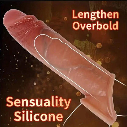 Premium Silicone Reusable Condom & Extender Sleeve